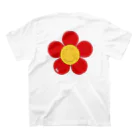 iemのSmil Flower （red） スタンダードTシャツの裏面