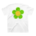 iemのSmile Flower （Green） スタンダードTシャツの裏面