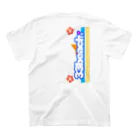 🌊サザン©オールスターズ 🏖( 33beach©❤Tシャツ )の🏖33beachエボシラインTシャツハイビスカスTシャツお昼寝 スタンダードTシャツの裏面