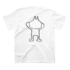 chiegohan shopのネコのヤフーくん スタンダードTシャツの裏面