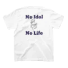 ShioのNo Idol No Life Regular Fit T-Shirtの裏面