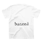 bannedのbanned ゼブラ スタンダードTシャツの裏面