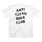 現世のANTI CLEAN BULK CLUB（BLACK font） Regular Fit T-Shirtの裏面