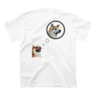 秋田犬ももと柴犬むぎのもも君大好き！むぎT スタンダードTシャツの裏面