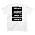 つくものI AM HUNGRY ロゴ スタンダードTシャツの裏面