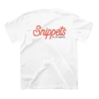 snippetsのSnippets red スタンダードTシャツの裏面