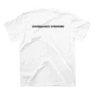 [Yugen's AURORA] official shopの「DISOBEDIENCE SYNDROME」白素材向け スタンダードTシャツの裏面