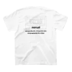 norustのcassette tape-001 スタンダードTシャツの裏面