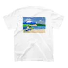 Fortune Campers そっくの雑貨屋さんの湘南江ノ島と富士山 スタンダードTシャツの裏面