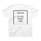 BIKAS COFFEEのBIKAS COFFEE  CORE VALUE Tシャツ スタンダードTシャツの裏面