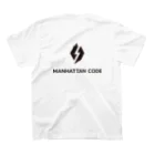 Manhattan Code inc.のMHT_LOGO ｰ BLACK Regular Fit T-Shirtの裏面