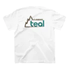 ティールクライミング teal climbing のティールバックロゴ スタンダードTシャツの裏面