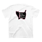 おつまみのさくらねこ推進部リアル猫Ver スタンダードTシャツの裏面