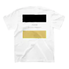 TOTR/mEwのblack.white.yellow スタンダードTシャツの裏面