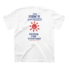 Design For Everydayのアンブレラ（傘）～happy rainy day～ Regular Fit T-Shirtの裏面