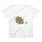 猫好きの外の存在に気づいてしまったねこ スタンダードTシャツの裏面