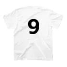 野球Tシャツ倶楽部（文字デザイン）のライトフィールダー（背番号9） Regular Fit T-Shirtの裏面