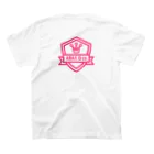 ABAX DIAMOND co.のABAX DIAMOND co. ボックスロゴピンクver スタンダードTシャツの裏面