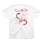 YourSukajanTshirt.comのスカル ベリーピンク 片面 スタンダードTシャツの裏面