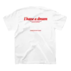 NEVER JUDGE BY LOOKS！のI have a dream スタンダードTシャツの裏面