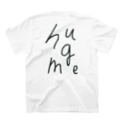 w a k e a uの“ハグミー” シリーズ (シンプル) スタンダードTシャツの裏面