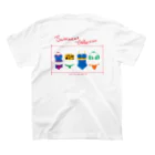 LOVEDogのSwimwear collection 夏　カラフル スタンダードTシャツの裏面