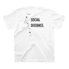 いがの伊豆諸島SOCIAL DISTANCE Tシャツ Regular Fit T-Shirtの裏面