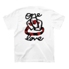 Daichi.SのOne love ワインポイント付き Regular Fit T-Shirtの裏面