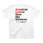 しゃべんじゃーずインダストリーズの【期間限定】#アメコミは世界を救う プロジェクト限定グッズ Regular Fit T-Shirtの裏面