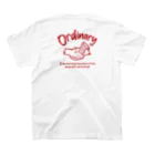 Ordinaryの【OR-040 RED LOGO】 スタンダードTシャツの裏面