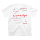 chamao&pimushiのねこ好きさんへ スタンダードTシャツの裏面