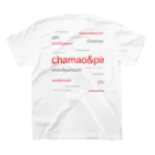 chamao&pimushiのねこ好きさんへ（両面にデザイン有） Regular Fit T-Shirtの裏面