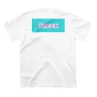 Echoes の爽やかロゴのサンダル mint×pink Regular Fit T-Shirtの裏面