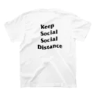 GOOD LIKE A GODのKeep Social Social Distance  Regular Fit T-Shirtの裏面