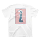 よもももたろうの傘をさす女の子 スタンダードTシャツの裏面