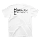 Human Elements STOREのMinimum Logo (White) スタンダードTシャツの裏面