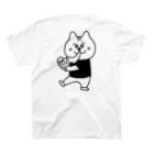 BEERKICHI(ビアキチ)の【背面/ロゴなし】ビアキチくん(ピザ) スタンダードTシャツの裏面