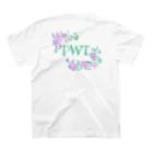 PURPLE WAVEのききょう スタンダードTシャツの裏面