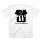 Monochrome Station Goodsの#モノステ バックプリントTシャツ スタンダードTシャツの裏面