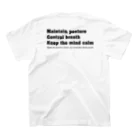 Been KamakuraのZEN スタンダードTシャツの裏面