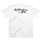 でくれあーわーのdeclare warのタモ　ロゴTシャツ スタンダードTシャツの裏面