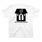 Monochrome Station Goodsの#モノステ WプリントTシャツ スタンダードTシャツの裏面