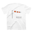 人力飛行機探訪記のGO / NOGO 両面印刷 Regular Fit T-Shirtの裏面