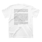 DESIGN AS ACTIVISM｜市民運動としてのデザインのグリーン・ニューディール決議案｜オーセンティックver Regular Fit T-Shirtの裏面