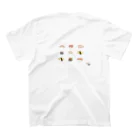 ぷきんやさんのぷきんのおすし（うしろもかわいい） スタンダードTシャツの裏面