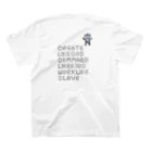 KEIHAMMのPopo Gami River Grafic white スタンダードTシャツの裏面