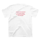 ayame_のI❤︎ピザ🍕 スタンダードTシャツの裏面