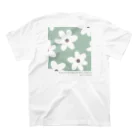 Schuftiti (シュフティティー)のWhite flower  Regular Fit T-Shirtの裏面