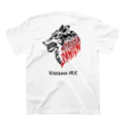 Wolfgang-mcの狼tシャツ　白🔥 スタンダードTシャツの裏面