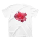 でおきしりぼ子の実験室のThe Rose (Half-blooming) スタンダードTシャツの裏面